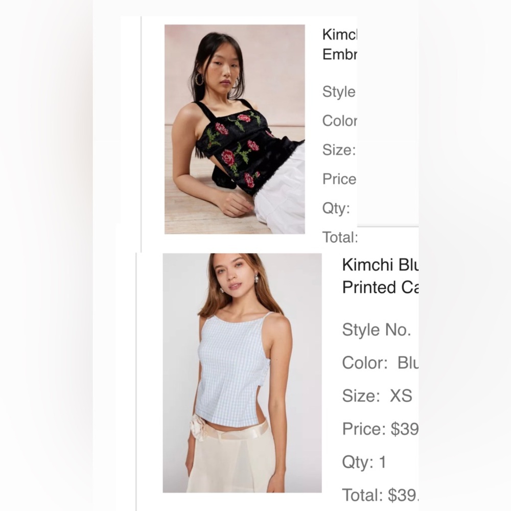 UO kimchi blue crop top bundle